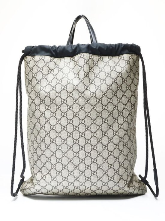 Gucci GG Supreme Drawstring Wolf Backpack main image 6